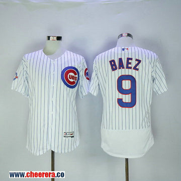 Javier Baez Chicago Cubs white Home jersey