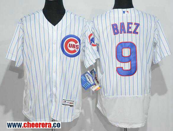 Javier Baez Chicago Cubs white Home jersey