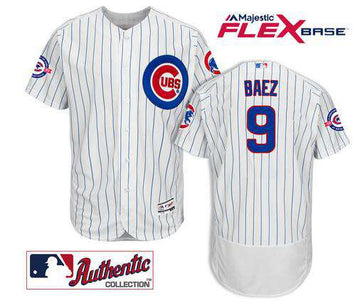 Javier Baez Chicago Cubs white Home jersey