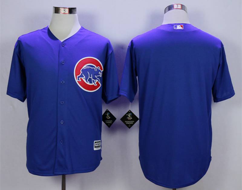 Custom Chicago Cubs blue jersey
