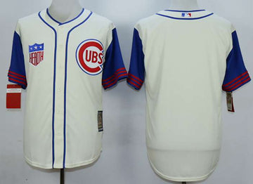 Custom Chicago Cubs cream jersey