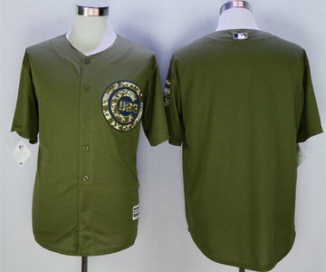 Custom Chicago Cubs olive jersey