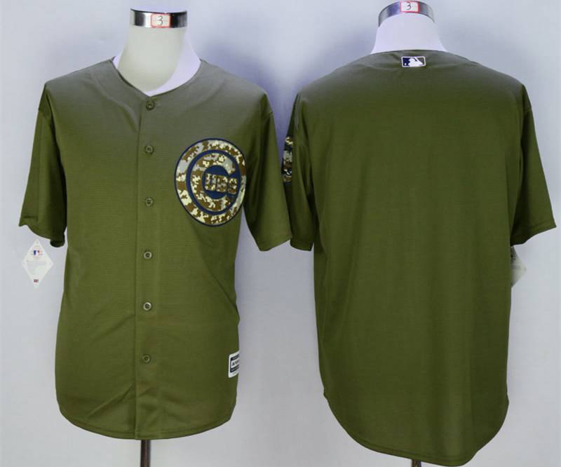 Custom Chicago Cubs olive jersey