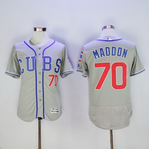 Coach Joe Maddon Chicago Cubs gray jersey