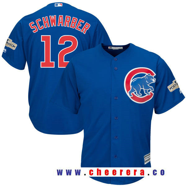 Kyle Schwarber Majestic Chicago Cubs royal jersey