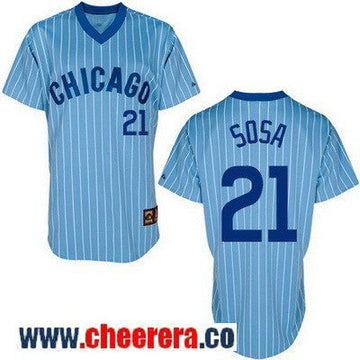 Sammy Sosa Chicago Cubs blue Cooperstown jersey