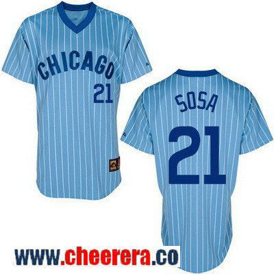 Sammy Sosa Chicago Cubs blue Cooperstown jersey