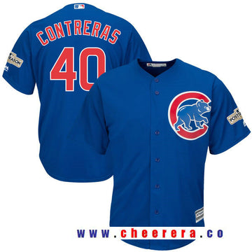 Wilson Contreras Majestic Chicago Cubs royal jersey