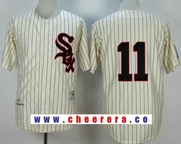 Luis Aparicio Chicago White Sox cream Throwback jersey