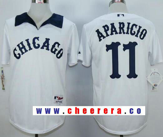 Luis Aparicio Chicago White Sox white Cooperstown jersey