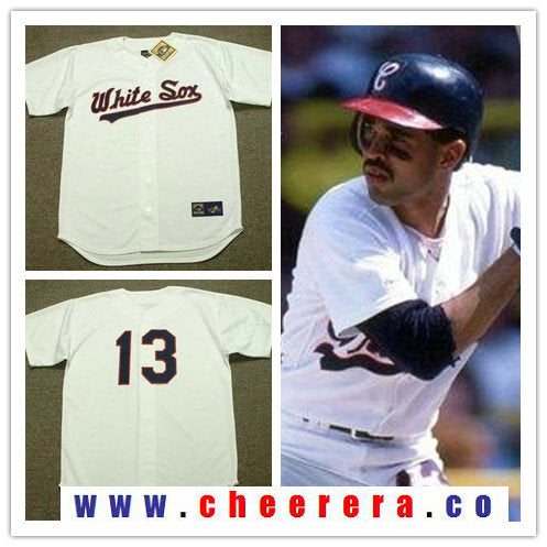 Ozzie Guillen Chicago White Sox white Cooperstown jersey