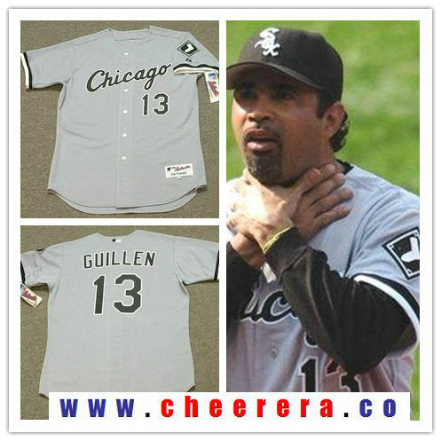 Ozzie Guillen Chicago White Sox gray Road jersey