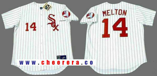 Bill Melton Chicago White Sox white Throwback jersey