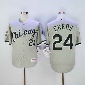 Joe Crede Chicago White Sox gray jersey