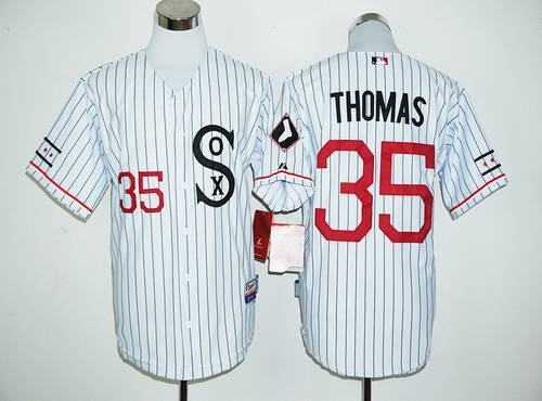 Frank Thomas Chicago White Sox white Retro jersey
