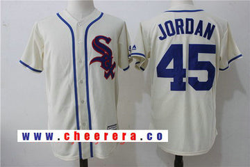 Michael Jordan Chicago White Sox cream jersey