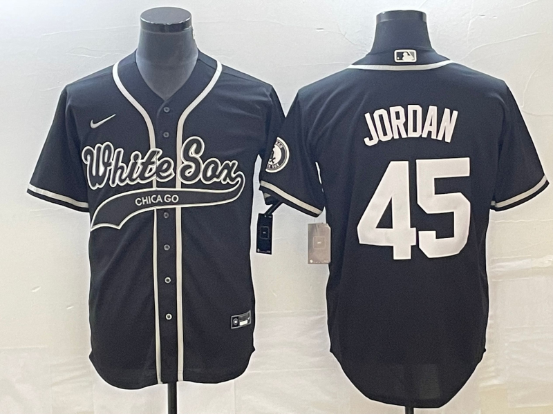 Michael Jordan Chicago White Sox black jersey