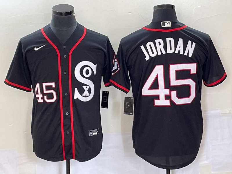 Michael Jordan Chicago White Sox black Retro jersey