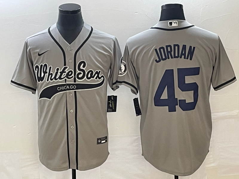 Michael Jordan Chicago White Sox grey jersey