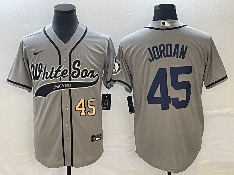 Michael Jordan Number Chicago White Sox grey jersey