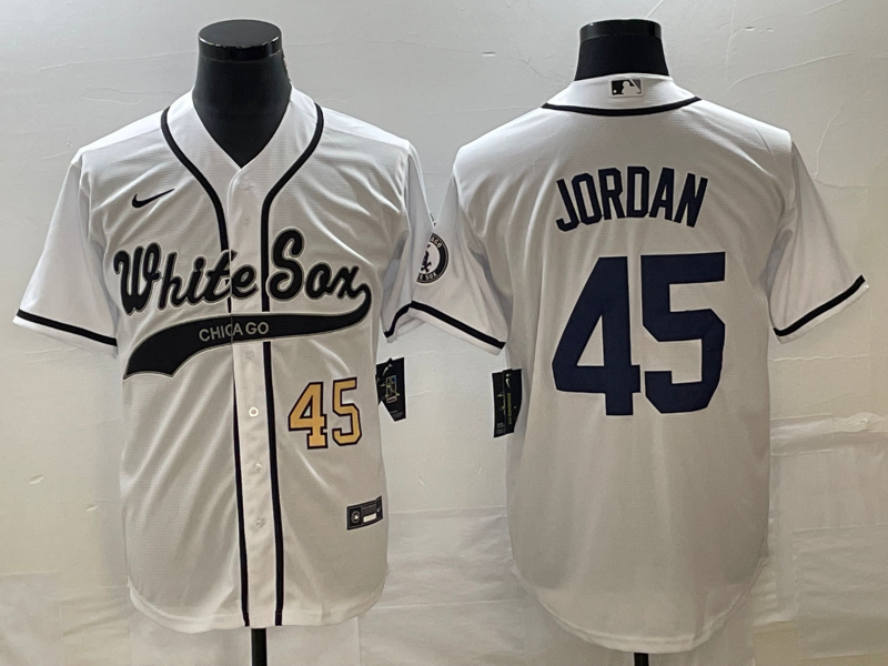Michael Jordan Number Chicago White Sox white jersey