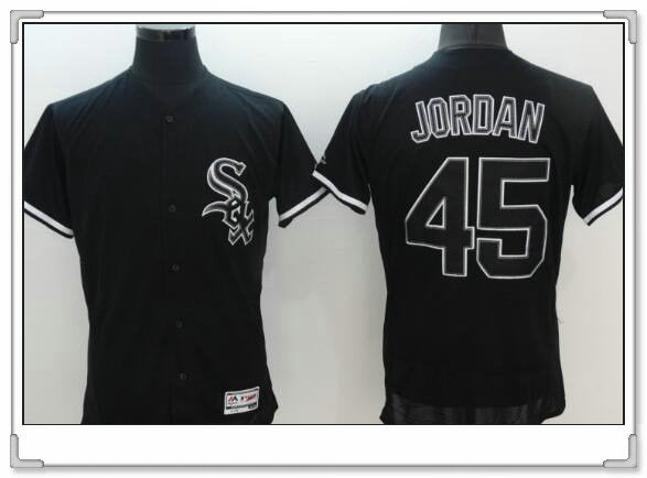Michael Jordan Chicago White Sox black Fashion jersey