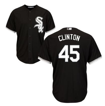 Th Presidential Candidate Hillary Clinton Chicago White Sox black jersey