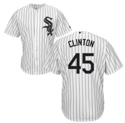 Th Presidential Candidate Hillary Clinton Chicago White Sox white jersey