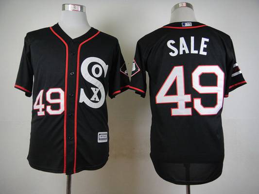 Chris Sale Chicago White Sox black jersey
