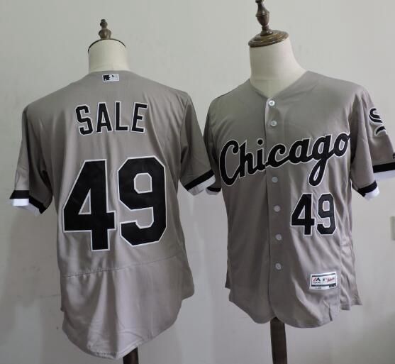 Chris Sale Chicago White Sox gray Road jersey