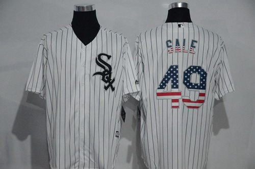 Chris Sale Chicago White Sox white Fashion jersey