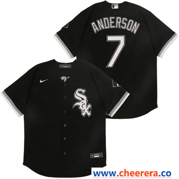 Tim Anderson Chicago White Sox black jersey