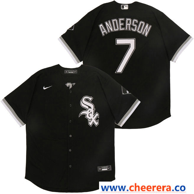 Tim Anderson Chicago White Sox black jersey