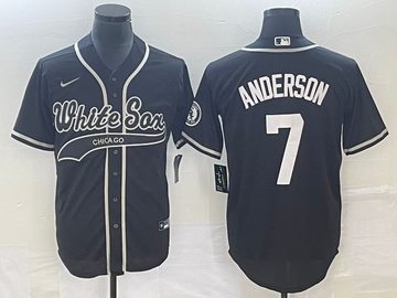 Tim Anderson Chicago White Sox black jersey