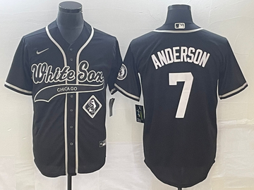 Tim Anderson Chicago White Sox black jersey