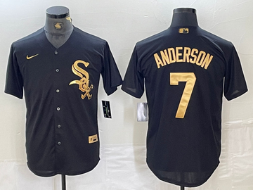 Tim Anderson Chicago White Sox black jersey