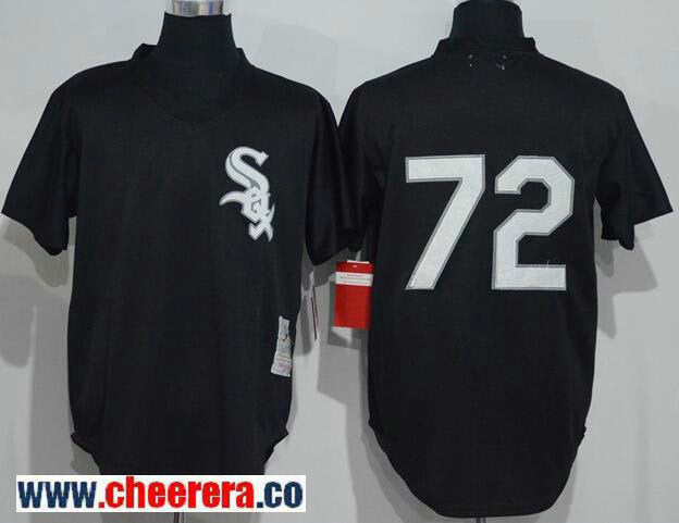 Carlton Fisk Chicago White Sox black Cooperstown jersey