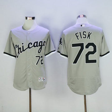 Carlton Fisk Chicago White Sox gray jersey