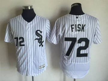 Carlton Fisk Chicago White Sox white Home jersey
