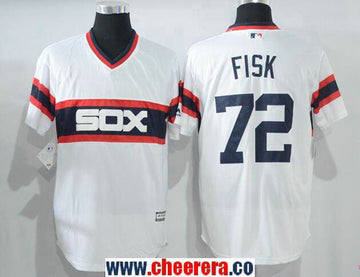 Carlton Fisk Chicago White Sox white jersey