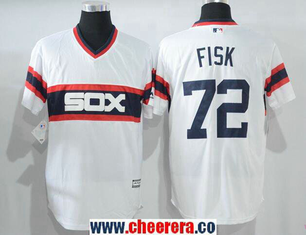 Carlton Fisk Chicago White Sox white jersey