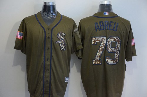 Jose Abreu Chicago White Sox green Salute To Service jersey