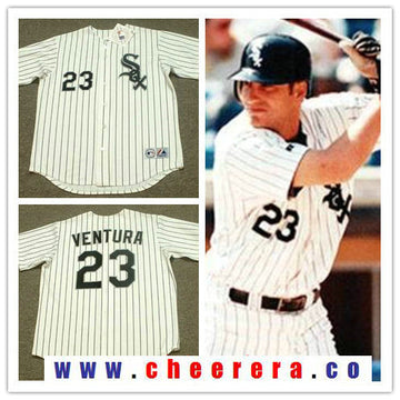 Robin Ventura Chicago White Sox white Cooperstown jersey