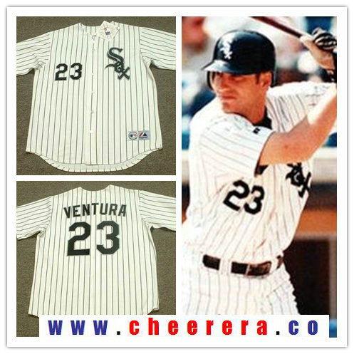 Robin Ventura Chicago White Sox white Cooperstown jersey
