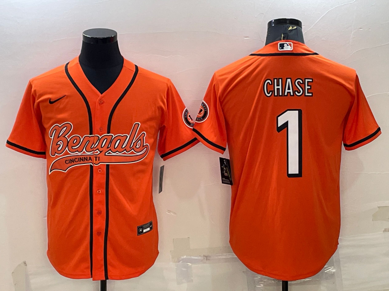 JaMarr Chase Cincinnati Bengals orange jersey