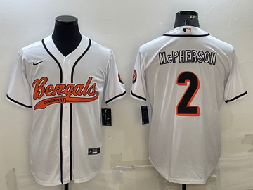 Evan McPherson Cincinnati Bengals white jersey