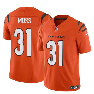 Zack Moss Cincinnati Bengals orange Vapor jersey