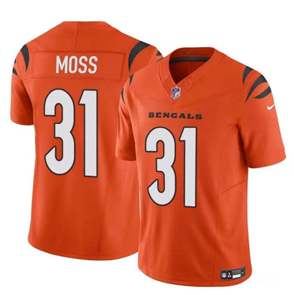 Zack Moss Cincinnati Bengals orange Vapor jersey