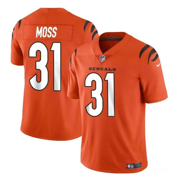 Zack Moss Cincinnati Bengals orange Vapor jersey