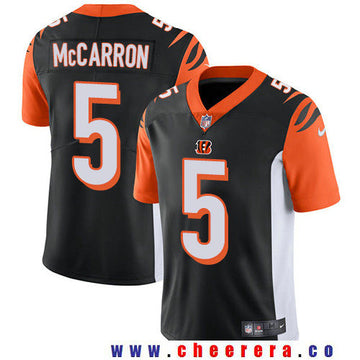 AJ McCarron Cincinnati Bengals black Vapor jersey